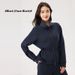 Aria Basics Women's Top, Sof And Hollow Lenzing Modal, New Auumn/Winer Syle, Wais-Cinching, Shor, Turn-Down Collar, Zipper_ecoleips.com
