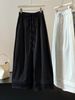 Women's Lace Trimmed Wide Leg Pants Loose Fit Quick Drying Chic Cropped Casual Summer Fashionable Bottoms_ecoleips.com
