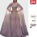Women's Clothing Spring Summer Temperament Mesh Long Skirt Dress Tassel Sequin Evening Dress European American Style Fashion_ecoleips.com