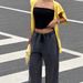 2025 European And American Cross-border Summer New Women's Versatile Fashion Slim-fit Solid Color Waist-cinching Short_ecoleips.com