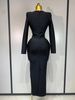 Women Sexy Luxury Sparkly Beading Bandage Dress 2025 Long Sleeve Bodycon Celebrity Party Elegant Evening Club Pary Dresses EVO8_ecoleips.com