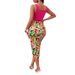 2025 Summer New Style Camisole Top Printed Belted Midi Skirt Women's Set_ecoleips.com