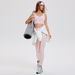 High Waist Nude Yoga Pants for Women Sports Training Fitness Hip Lift Pilates Outer Wear Fashionable Nine Point Cross Border_ecoleips.com