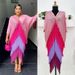 Women's Clothing Autumn Wear High End Light Mature Style Women's Clothing Niche Design Contrast Color Splicing Tassel Dress Women's Trend_ecoleips.com