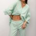 Cotton Lin Gre Ruffled Loose Comfortable Wearable Pajama Set European And American Autumn New Home Wear For_ecoleips.com