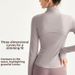 Triton Long Sleeve Yoga Jacket For Women Quick Drying Stand Collar Slim Fit Zipper Fitness Sports Top Outdoor Running_ecoleips.com