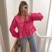 Spring New Women's Peter Pan Collar Lace Shirt Top Fashionable Casual Versatile 3 Colors European American Style Clothing_ecoleips.com