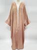 Verve Outerwear Abaya Muslim Gold Foil Dubai Turkey Women's Robe_ecoleips.com
