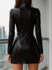 Women Pu Leather Sexy Fashion Dress Slim Long Sleeve Hip Covering Black Casual Dress New Autumn Elegant Mini Dresses Robe Femme_ecoleips.com
