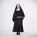 Halloween Nun Cosplay Dress Middle Eastern Arab Black Robe Adult Costume For Masquerade Performance_ecoleips.com