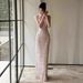 Heavy Duty Evening Gown Slimming Banquet Dress For Women High-End Pink Mermaid Style Birthday Emcee Toast Dress_ecoleips.com