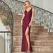 Women's Clothing New Evening Dress For Women, Banquet, Temperament, Slimming, Daily V Neck, Sequined, Slit Dress_ecoleips.com