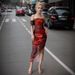 2026 Summer European American Style Bodycon In Dreamy Red With Off-Shoulder Neckline, Slit, And Wavy Hem Hot Girls, Mesh_ecoleips.com