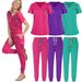 Women's Clothing Beauty Pet Dentist Short Sleeved Hand Scrubs Work Clothes Medical Nursing Clothes Hand Washing Clothes Split Suit_ecoleips.com