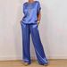Women's Trendy Long Pants Shirt Casual Suit Wide Leg Pants Loose Fit Spring New Arrival_ecoleips.com