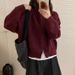 Minimalist Stand Collar Knit Jacket With Dual Zipper Design | Oversized Cardigan In Gray/Beige/Wine/Black (Versatile Layering Staple)_ecoleips.com