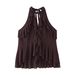 Aria Basics Aria Basics Cross-border ZA European And American Style Women's Clothing INS Trendy Layered Decorative Halter Neck Top_ecoleips.com