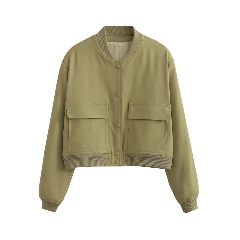 Women's Clothing Oversized Stand-Collar Jacket With Pockets – Streetwear Unisex Coat (S-XXXL, 11 Colors & Prints)_ecoleips.com