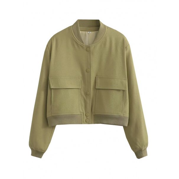Women's Clothing Oversized Stand-Collar Jacket With Pockets – Streetwear Unisex Coat (S-XXXL, 11 Colors & Prints)_ecoleips.com