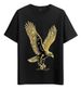 Women's T-Shirts Tshirt Muscle Freaks Golden Shiny Eagle Style_ecoleips.com