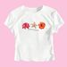 Floral Print Round Neck Slim Fit Cropped Top For Women European American Style Short Sleeved Sexy T-Shirt_ecoleips.com
