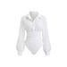 Women's Vintage Sexy Jum, Slimming Flattering, Elegant, High-end, Comfortable, Versatile, And Fashionable White_ecoleips.com