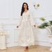 Women's Clothing Muslim Robe Women's Long Skirt Fashion Beaded Dress_ecoleips.com