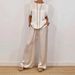 Women's Clothing Spring And Summer New Loose Shirt Wide Leg Trousers Casual Suit_ecoleips.com