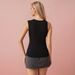 Voya Women's Trendy T-shirt 2026 Spring/Summer New Style Off Shoulder Design Sleeveless Top_ecoleips.com