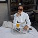 Women's Autumn Office Outfit Set Long Sleeve Jacket with Scarf Collar Wide Leg Pants White Casual Business Workwear_ecoleips.com