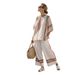 Men's & Women's Printed Short Sleeve Shirt & High Waist Pants Set - Casual Loose Fit 2-Piece Outfit With 3d Patterns_ecoleips.com