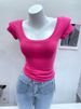 CHAO Women's Slim Fit round Neck Short Sleeve T-Shirt Comfortable Cotton Base Layer Top for Spring/Summer Stylish Flattering_ecoleips.com
