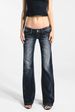 Cross-border Independent Site TK European And American Retro Casual Y2k Sexy Washed Slim-fit Slightly Spicy Low-waist_ecoleips.com