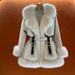 Luxury Fur Coat For Women – Mid-Length Plush Collar Wrap Coat (Off-White/Black, L-3XL)_ecoleips.com
