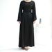 Loriya Slim Fit Elegant Dress High Collar Thin Strap Solid Color Style Plus Size Women's Clothing LR702_ecoleips.com