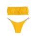Adjustable Triangle Bikini Top – High-Waisted Swimwear With Removable Padding & Tied Back (8 Colors, S-Xl)_ecoleips.com