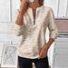 2025 European American Cross-border Independent Site Autumn And Winter New Women's Long-sleeve Printed V-neck_ecoleips.com