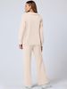 2023 European And American Autumn Winter New Fashion Casual Women's Long Sleeve Drawstring Solid Color Commuter_ecoleips.com