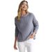 Round Neck Raglan Sleeve Sweater Women's Autumn And Winter Warm Versatile Pullover Knitwear_ecoleips.com