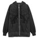 Women's Hoodie Sweatshirt European American Style Loose Street Sports Zipper Cardigan New Fashion Jacket For Women_ecoleips.com