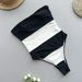 2024 One-piece Swimsuit European And American Style , New Sexy Striped For Women, Swimwear Wholesale_ecoleips.com