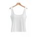 Foreign Trade Cross-border European And American Style Women's Wide-shoulder Square-neck With Fixed Cups, Solid Color,_ecoleips.com