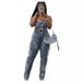 Women's Clothing New Tube Top Embroidered Jumpsuit Trousers Top Stretch Pants_ecoleips.com