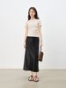 ZIQIAO 2026 Summer Women's Contour Stitch T-Shirt - Structured Round Neck Slim Fit Tee With Cool-Touch Yarn For Urban Explorer_ecoleips.com
