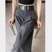 Suitable For All Seasons High-End Striped Linen Suit For Women, Summer Thin Straight Loose Wide-Leg Pants With Relaxed Draping Effect,_ecoleips.com