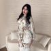 Women's Clothing New Goddess Style Fashion Temperament Lady Silky Comfortable Suit_ecoleips.com