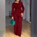 Women's Clothing Autumn Elegant Slim Fit Pleated Solid Color Fashion Two Piece Set Effortless Style, All-Day Comfort_ecoleips.com