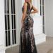 Women's Clothing Short Sleeve Dress Women's Sleeveless Sequined Mesh Fishtail Skirt Evening Dress_ecoleips.com