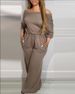 Women's Clothing New Fashion Elegant Large Size Wide Leg Jumpsuit_ecoleips.com