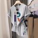 Women's Clothing Summer New Fashion Short Sleeved Shorts Suit Loose Slim Two Piece Suit Stylish Casual Sports Suit_ecoleips.com